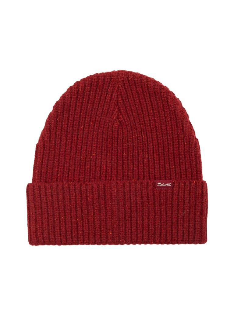 Madewell Chunky Merino Wool Cuffed Beanie / Kilt Red Nwt